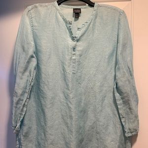 Light Blue Linen Tunic
